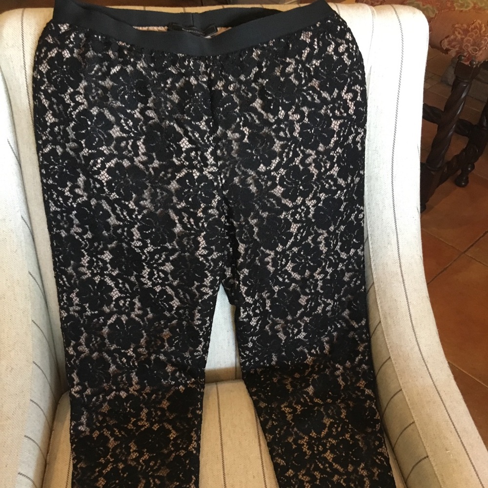 Black lace BCBG Pants